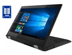Ноутбук-трансформер Б-клас Lenovo ThinkPad L380 Yoga / 13.3" (1920x1080) IPS Touch / Intel Core i3-8130U (2 (4) ядра по 2.2 - 3.4 GHz) / 8 GB DDR4 / 256 GB SSD / Intel UHD Graphics 620 / WebCam / Win 10 Pro