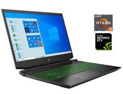 Игровой ноутбук HP Pavilion Gaming 15z-ec200 / 15.6" (1920x1080) IPS / AMD Ryzen 5 5600H (6 (12) ядер по 3.3 - 4.2 GHz) / 8 GB DDR4 / 256 GB SSD NVMe / nVidia GeForce GTX 1650, 4 GB GDDR6, 128-bit / WebCam