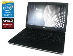 Игровой ноутбук Dell Latitude E6540 / 15.6" (1920x1080) TN / Intel Core i7-4800MQ (4 (8) ядра по 2.7 - 3.7 GHz) / 8 GB DDR3 / 256 GB SSD / AMD Radeon HD 8790M, 2 GB GDDR5, 128-bit / WebCam / DVD-ROM / Win 10 Pro