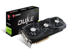 Дискретная видеокарта nVidia GeForce GTX 1080 Ti Duke OC, 11 GB GDDR5X, 352-bit / Displayport, HDMI, DVI 
