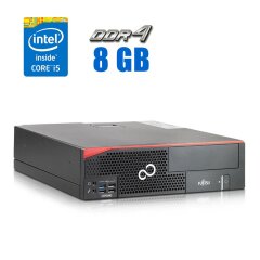 Комп'ютер Fujitsu Esprimo D956 SFF / Intel Core i5-6400 (4 ядра по 2.7 - 3.3 GHz) / 8 GB DDR4 / 240 GB SSD / Intel HD Graphics 530 / DVI