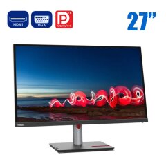 Монитор Lenovo ThinkVision T27i-30 / 27" (1920x1080) IPS / DisplayPort, HDMI, VGA, USB 3.0 / VESA 100x100