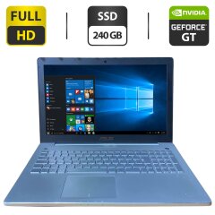 Ноутбук Asus N550J / 15.6" (1920x1080) TN / Intel Core i7-4700HQ (4 (8) ядра по 2.4 - 3.4 GHz) / 16 GB DDR3 / 240 GB SSD / nVidia GeForce GT 750M, 2 GB GDDR5, 128-bit / WebCam/ HDMI