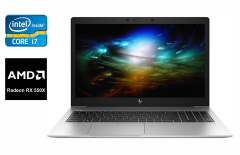 Ноутбук Б-класс HP EliteBook 850 G6 / 15.6" (1920x1080) IPS / Intel Core i7-8665U (4 (8) ядра по 1.9 - 4.8 GHz) / 16 GB DDR4 / 480 GB SSD / AMD Radeon 550X, 2 GB GDDR5, 128-bit / WebCam / TouchID / Windows 10