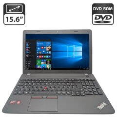 Ноутбук Lenovo ThinkPad E555 / 15.6" (1366x768) TN / AMD A8-7100 (4 ядра по 1.8 - 3.0 GHz) / 8 GB DDR3 / 500 GB HDD / AMD Radeon R5 Graphics / WebCam / АКБ не держит