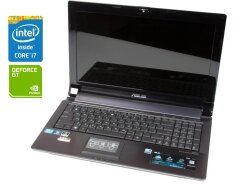 Ноутбук Asus N53SV / 15.6" (1920x1080) IPS / Intel Core i7-2630QM (4 (8) ядра по 2.0 - 2.9 GHz) / 8 GB DDR3 / 240 GB SSD / nVidia GeForce GT 540M, 1 GB DDR3, 128-bit / WebCam / DVD-ROM / Win 10 Pro