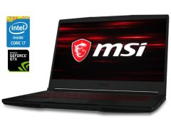 Игровой ноутбук MSI GF63 8RD / 15.6" (1920x1080) IPS / Intel Core i7-8750H (6 (12) ядер по 2.2 - 4.1 GHz) / 16 GB DDR4 / 480 GB SSD / nVidia GeForce GTX 1050 Ti, 4 GB GDDR5, 128-bit / WebCam