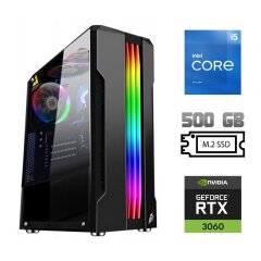 Новый игровой ПК / Intel Core i5-11400F (6 (12) ядер по 2.6 - 4.4 GHz) / 16 GB DDR4 / 500 GB SSD M.2 / nVidia GeForce RTX 3060, 12 GB GDDR6, 192-bit / 700W