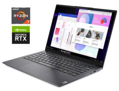 Игровой ультрабук Lenovo Slim 7 ProX 14ARH7 / 14.5" (3072x1920) IPS Touch / AMD Ryzen 7 6800HS (8 (16) ядер по 3.2 - 4.7 GHz) / 16 GB DDR5 / 1000 GB SSD NVMe / nVidia GeForce RTX 3050, 4 GB GDDR6, 128-bit / WebCam