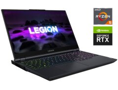 Игровой ноутбук Б-класс Lenovo Legion 5 15ACH6H / 15.6" (2560x1440) IPS / AMD Ryzen 5 5600H (6 (12) ядер по 3.3 - 4.2 GHz) / 16 GB DDR4 / 512 GB SSD NVMe / nVidia GeForce RTX 3060, 6 GB GDDR6, 192-bit
