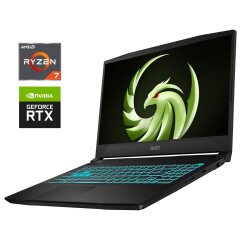 Игровой ноутбук MSI Bravo 15 C7VFK / 15.6" (1920x1080) IPS / AMD Ryzen 7 7735HS (8 (16) ядер по 3.2 - 4.75&nbsp;GHz) / 16 GB DDR5 / 512 GB SSD NVMe / nVidia GeForce RTX 4060, 8 GB GDDR6, 128-bit / WebCam
