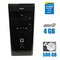 ПК Б-класс Hedy Tower / Intel Core i5-2400 (4 ядра по 3.1 - 3.4 GHz) / 4 GB DDR3 / 250 GB HDD / Intel HD Graphics 2000 / 500W