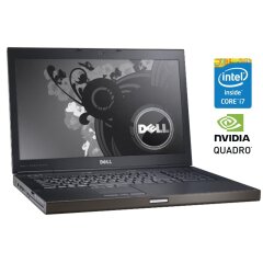 Мобильная рабочая станция Dell Precision M6600 / 17.3" (1920x1080) TN / Intel Core i7-2860QM (4 (8) ядра по 2.5 - 3.6 GHz) / 16 GB DDR3 / 256 GB SSD / nVidia Quadro 4000M, 2 GB GDDR5, 256-bit / WebCam / DVD-ROM