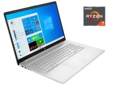 Ноутбук HP 17-cp067gb / 17.3" (1920x1080) IPS / AMD Ryzen 7 5700U (8 (16) ядер по 1.8 - 4.3 GHz) / 16 GB DDR4 / 256 GB SSD + 1000 GB HDD / AMD Radeon RX Vega 8 / WebCam / Win 11