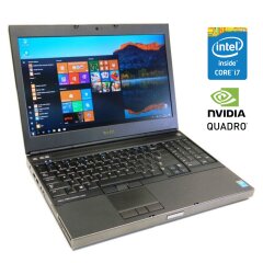 Мобильная рабочая станция Б-класс Dell Precision M4800 / 15.6" (1920x1080) TN / Intel Core i7-4930MX (4 (8) ядра по 3.0 - 3.9 GHz) / 16 GB DDR3 / 512 GB SSD / nVidia Quadro K2100M, 2 GB GDDR5, 128-bit / DVD-ROM / WebCam