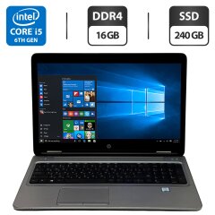 Ноутбук HP ProBook 650 G2 / 15.6" (1920x1080) TN / Intel Core i5-6300U (2 (4) ядра по 2.4 - 3.0 GHz) / 16 GB DDR4 / 240 GB SSD / Intel HD Graphics 520 / WebCam / Windows 10 Pro