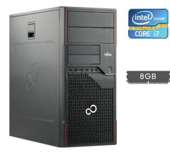 Компьютер Fujitsu Esprimo P710 E90+ Tower / Intel Core i7-2600 (4 (8) ядра по 3.4 - 3.8 GHz) / 8 GB DDR3 / no HDD / Intel HD Graphics 2000 / 280W / DVI / DisplayPort