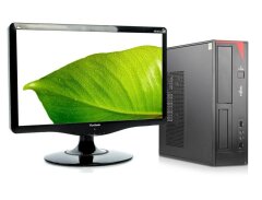 Комплект ПК: Fujitsu Esprimo E420 E85+ SFF / Intel Core i3-4160 (2 (4) ядра по 3.6 GHz) / 8 GB DDR3 / 500 GB HDD / Intel HD Graphics 4400 + Монитор ViewSonic VA1931wa / 19" (1366x768) TN / 1x VGA / VESA 100x100