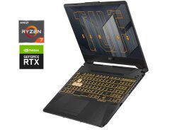 Ігровий ноутбук Asus TUF Gaming A15 FA506QE / 15.6" (1920x1080) IPS / AMD Ryzen 7 5800H (8 (16) ядер по 3.2 - 4.4 GHz) / 16 GB DDR4 / 512 GB SSD / nVidia GeForce RTX 3050 Ti, 4 GB GDDR6, 128-bit / WebCam