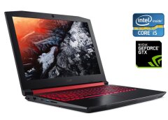 Игровой ноутбук Б-класс Acer Nitro 5 AN515-51 / 15.6" (1920x1080) IPS / Intel Core i5-7300HQ (4 ядра по 2.5 - 3.5 GHz) / 8 GB DDR4 / 256 GB SSD / nVidia GeForce GTX 1050, 4 GB GDDR5, 128-bit / WebCam