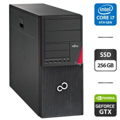 Компьютер Fujitsu Esprimo P756 E90 Tower / Intel Core i7-6700 (4 (8) ядра по 3.4 - 4.0 GHz) / 16 GB DDR4 / 256 GB SSD / nVidia GeForce GTX 750 Ti, 2 GB GDDR5, 128-bit / DVD-ROM
