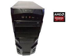 ПК Б-класс Asus Tower / AMD Phenom II X4 965 (4 ядра по 3.4 GHz) / 16 GB DDR3 / 256 GB SSD + 1000 GB HDD / AMD Radeon HD 7790, 1 GB GDDR5, 128-bit / DVD-ROM / 550W