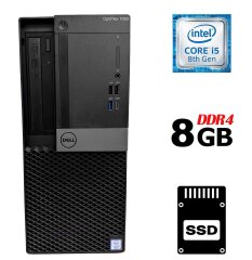 Компьютер Dell OptiPlex 7060 Tower / Intel Core i5-8500 (6 ядер по 3.0 - 4.1 GHz) / 8 GB DDR4 / 240 GB SSD / Intel UHD Graphics 630 / 260W / DVD-RW / USB 3.1 / DisplayPort