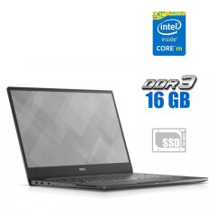 Ультрабук Dell Latitude 7370 / 13.3" (3200x1800) IPS Touch / Intel Core m7-6Y75 (2 (4) ядра по 1.2 - 3.1 GHz) / 16 GB DDR3 / 240 GB SSD / Intel HD Graphics 515 / WebCam