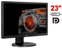 Монитор LG 23MB35PY-B / 23" (1920x1080) IPS / 1x DP, 1x DVI, 1x VGA, 3x USB 2.0, 1x Audio / 2x 1W / VESA 75x75