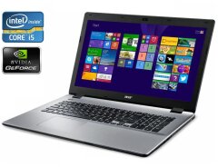 Игровой ноутбук Acer Aspire E5-771G / 17.3" (1920x1080) TN / Intel Core i5-5200U (2 (4) ядра по 2.2 - 2.7 GHz) / 8 GB DDR3 / 128 GB SSD + 1000 GB HDD / nVidia GeForce 840M, 2 GB DDR3, 64-bit / WebCam / DVD-RW / Win 10 Home