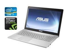 Ігровий ноутбук Б-клас Asus N550J / 15.6" (1920x1080) IPS Touch / Intel Core i7-4710HQ (4 (8) ядра по 2.5 - 3.5 GHz) / 16 GB DDR3 / 512 GB SSD / nVidia GeForce GTX 850M, 2 GB DDR3, 128-bit / NO WebCam / Windows 10