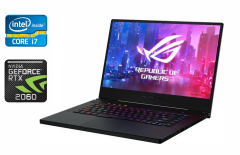Игровой ноутбук Asus Zephyrus M GU502G / 15.6" (1920x1080) IPS / Intel Core i7-9750H (6 (12) ядер по 2.6 - 4.5 GHz) / 16 GB DDR4 / 1000 GB SSD / nVidia GeForce RTX 2060, 6 GB GDDR6, 192-bit / HDMI / Windows 10