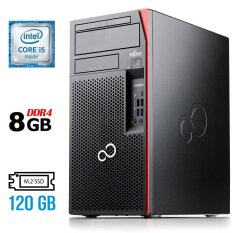 Комп'ютер Fujitsu Esprimo P757/E90+ Tower / Intel Core i5-6500 (4 ядра по 3.2 - 3.6 GHz) / 8 GB DDR4 / 120 GB SSD M.2 / Intel HD Graphics 530 / 280W / DisplayPort / DVI
