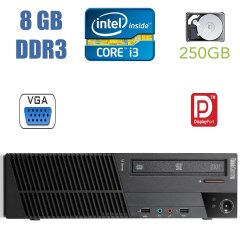 Lenovo ThinkCentre m91p Desktop / Intel Core i3-2120 (2 (4) ядра по 3.30 GHz) / 8 GB DDR3 / 250 GB HDD