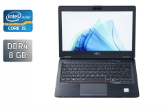 Нетбук Fujitsu U727 / 12.5" (1920x1080) IPS / Intel Core i5-6200U (2 (4) ядра по 2.3 - 2.8 GHz) / 8 GB DDR4 / 256 GB SSD / Intel HD Graphics 520 / WebCam / Windows 10