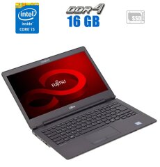 Ультрабук Fujitsu LifeBook U747 / 14" (1920x1080) IPS / Intel Core i5-6200U (2 (4) ядра по 2.3 - 2.8 GHz) / 16 GB DDR4 / 240 GB SSD / Intel HD Graphics 520 / WebCam