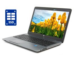 Ноутбук HP ProBook 450 G1 / 15.6" (1366x768) TN / Intel Core i3-4000M (2 (4) ядра по 2.4 GHz) / 8 GB DDR3 / 240 GB SSD / Intel HD Graphic 4600 / WebCam / DVD-ROM / Win 10 Pro