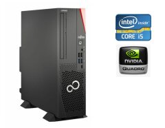 Игровой ПК Fujitsu Esprimo D9012 SFF / Intel Core i5-12500 (6 (12) ядер по 3.0 - 4.6 GHz) / 16 GB DDR4 / 512 GB SSD / nVidia Quadro T600, 4 GB GDDR6, 128-bit / Win 11 Pro