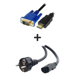 Кабель с HDMI на VGA + Кабель питания