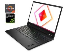 Игровой ноутбук Б-класс HP Omen 15-en0013dx / 15.6" (1920x1080) IPS / AMD Ryzen 7 4800H (8 (16) ядер по 2.9 - 4.2 GHz) / 16 GB DDR4 / 512 GB SSD / nVidia GeForce GTX 1660 Ti, 6 GB GDDR6, 192-bit / WebCam