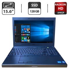 Мобильная рабочая станция Б-класс Dell Precision M4700 / 15.6" (1366x768) TN / Intel Core i7-2820QM (4 (8) ядра по 2.3 - 3.4 GHz) / 24 GB DDR3 / 128 GB SSD / AMD Radeon HD 6700M, 1 GB GDDR5, 64-bit / WebCam
