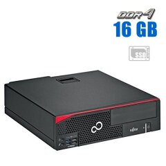 Комп'ютер Fujitsu Esprimo D556 E85+ SFF / Intel Core i3-6100 (2 (4) ядра по 3.7 GHz) / 16 GB DDR4 / 512 GB SSD / Intel HD Graphics 530