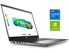 Игровой ноутбук Б-класс Dell Precision 7670 / 16" (1920x1200) IPS / Intel Core i7-12850HX (16 (24) ядер по 3.4 - 4.8 GHz) / 16 GB DDR5 / 512 GB SSD / nVidia RTX A1000, 4 GB GDDR6, 128-bit / WebCam