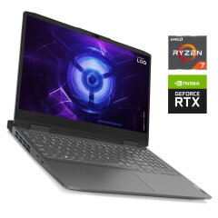 Игровой ноутбук Б-класс Lenovo LOQ 15APH8 / 15.6" (1920x1080) IPS / AMD Ryzen 7 7840HS (8 (16) ядер по 3.8 - 5.1 GHz) / 16 GB DDR5 / 512 GB SSD NVMe / nVidia GeForce RTX 4060, 8 GB GDDR6, 128-bit / WebCam