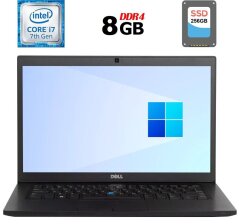 Ноутбук Б-клас Dell Latitude 7480 / 14" (1920x1080) IPS / Intel Core i7-7600U (2 (4) ядра по 2.8 - 3.9 GHz) / 8 GB DDR4 / 256 GB SSD / Intel HD Graphics 620 / WebCam / HDMI