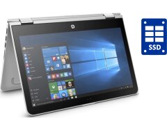 Ультрабук-трансформер HP Pavilion x360 14m-ba013dx / 14" (1366x768) TN Touch / Intel Core i3-7100U (2 (4) ядра по 2.4 GHz) / 8 GB DDR4 / 256 GB SSD / Intel HD Graphics 620 / WebCam / Win 10 Home