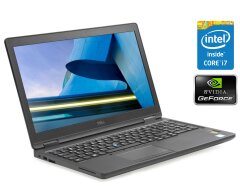 Ігровий ноутбук Dell Latitude E5580 / 15.6" (1920x1080) IPS / Intel Core i7-7820HQ (4 (8) ядра по 2.9 - 3.9 GHz) / 8 GB DDR4 / 256 GB SSD / nVidia GeForce 940MX, 2 GB GDDR5, 64-bit / WebCam / Win 10 Pro