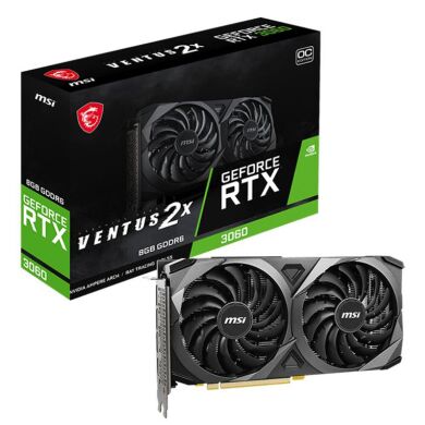 Дискретная видеокарта nVidia GeForce RTX 3060, 12 GB GDDR6, 192-bit / DisplayPort, HDMI