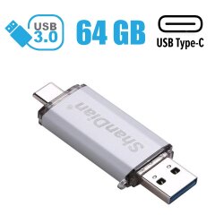 Флешка на 64GB / USB 3.0 / USB Type-C