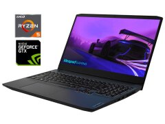 Игровой ноутбук Lenovo IdeaPad Gaming 3-15 / 15.6" (1920x1080) IPS / AMD Ryzen 5 5600H (6 (12) ядер по 3.3 - 4.2 GHz) / 16 GB DDR4 / 512 GB SSD M.2 / nVidia GeForce GTX 1650, 4 GB GDDR5, 128-bit / WebCam